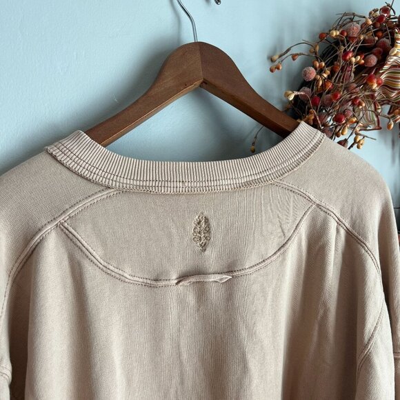 FP Movement X Hatch SMALL Intercept Maternity Pullover Sweatshirt Desert Sand - Picture 6 of 10